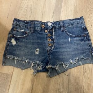 Free People Cutoff Jean Shorts